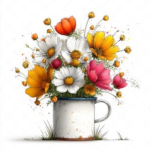 Paquete de imágenes prediseñadas de jacinto en acuarela, macetas rosas de primavera PNG, arreglo floral botánico, descarga digital de jardín rural