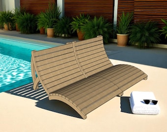 DIY Wooden Sun Lounger PDF Plans: Outdoor Chaise Lounge Build Guide