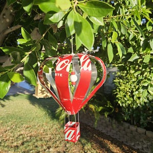 Hot Air Balloon Soda Can Decorations