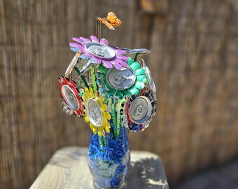 Arreglos florales con latas de refresco: selección personalizada