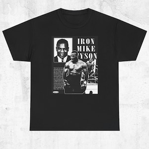 Mike Tyson Unisex Heavy Cotton Tee - Boxing Legend Shirt, Fighter Fan Apparel, Athletic Sports Top, Retro Vintage Graphic Tee, Knockout