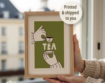 Tea Lover Gift Print | Kitchen Drink Poster Drink