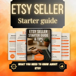 Etsy Seller Starter Guide | How to Start Etsy Shop, SEO Tips, Marketing Strategies Beginners, Etsy Business Help, Create & Grow Your Shop