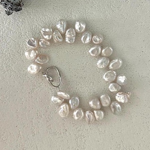 Handmade Pearl Bracelet, Elegant Jewelry, Natural Freshwater Pearls, Adjustable Bracelet, Gift for Her, Dainty Jewelry Gift, Bridal Gift