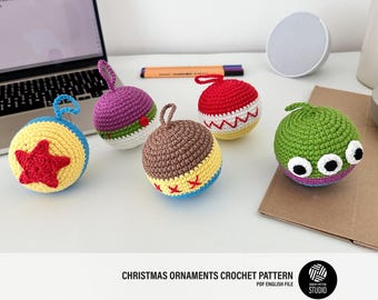 Toy Cowboy & Friends Inspired Christmas Ornament Crochet Pattern Bundle PDF