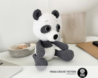 Panda Amigurumi Crochet Pattern PDF – Tiger Soft Toy, Stuffed Animal Tutorial
