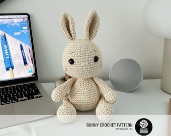 Bunny Amigurumi Crochet Pattern PDF – Bunny Soft Toy, Stuffed Animal Tutorial