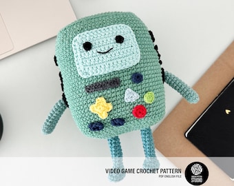 Cute Video Game Inspired Amigurumi Crochet Pattern PDF – Cartoon Toy, Stuffed Animal Tutorial