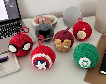 Superhero Inspired Christmas Ornament Crochet Pattern Bundle PDF