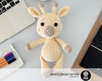 Giraffe Amigurumi Crochet Pattern PDF – Giraffe Soft Toy, Stuffed Animal Tutorial