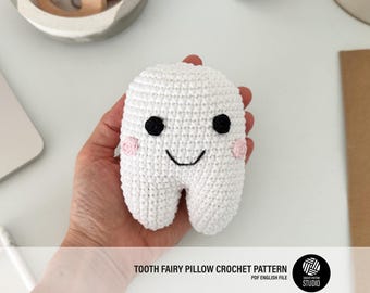 Tooth Fairy Pillow Crochet Pattern PDF – Kids Tooth Pillow, Amigurumi Tooth Fairy