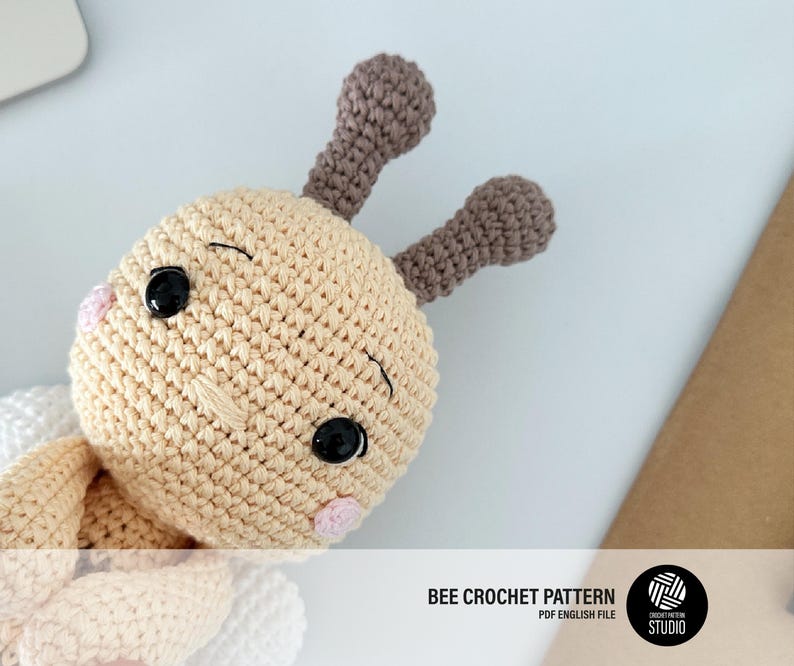 Bee Amigurumi Crochet Pattern PDF – Bee Soft Toy, Stuffed Animal ...