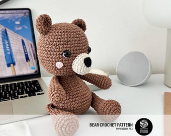 Bear Amigurumi Crochet Pattern PDF – Bear Soft Toy, Stuffed Animal Tutorial