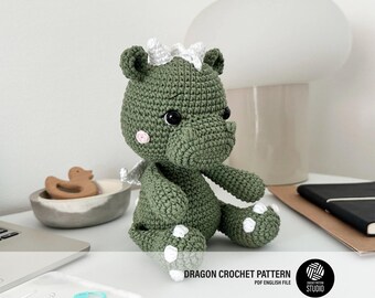 Dragon Amigurumi Crochet Pattern PDF – Dragon Soft Toy, Stuffed Animal Tutorial