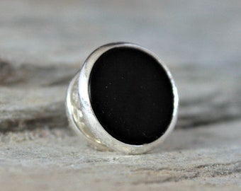 12mm Black Onyx Tie Pin