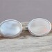 18x13mm Mother Of Pearl Wedding Cufflinks, 30th Anniversary Gift, Groomsman Gift, Pearl Anniversary, Gift For Him, Fathers Day, Minimalist