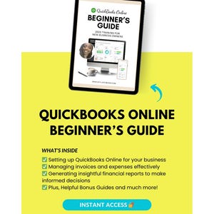 Green Key Quickbooks Quickbooks Online Beginner's Guide - US VERSION - Etsy