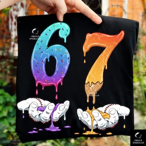 6 7 Meme png ,6 7 png , six seven Coquette Bow Meme 67 , 6 7 shirt for kids PNG, six seven Bow Meme Png
