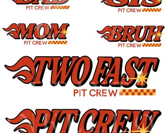 Pit Crew Png, Racerbilsfödelsedag PNG, Två snabba födelsedag PNG, Två snabba Png, Racerbil PNG, Digital nedladdning