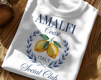 Amalfi Coast Lemon PNG: Italian Summer Sublimation Design (Digital Download)
