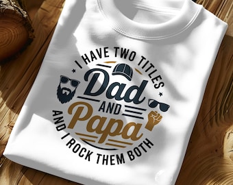 Papá y Papá Divertidos PNG - Diseño de Sublimación para el Día del Padre (Descarga Digital)