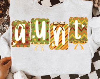 Aunt PNG Floral Auntie Graphic Best Aunt Ever Design Groovy Cool Aunts Club Sublimation File for World's Best Auntie digital download