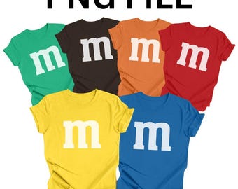 Small m candy matching Png Shirt, m and ms png, candy m png, letter m Png Shirt