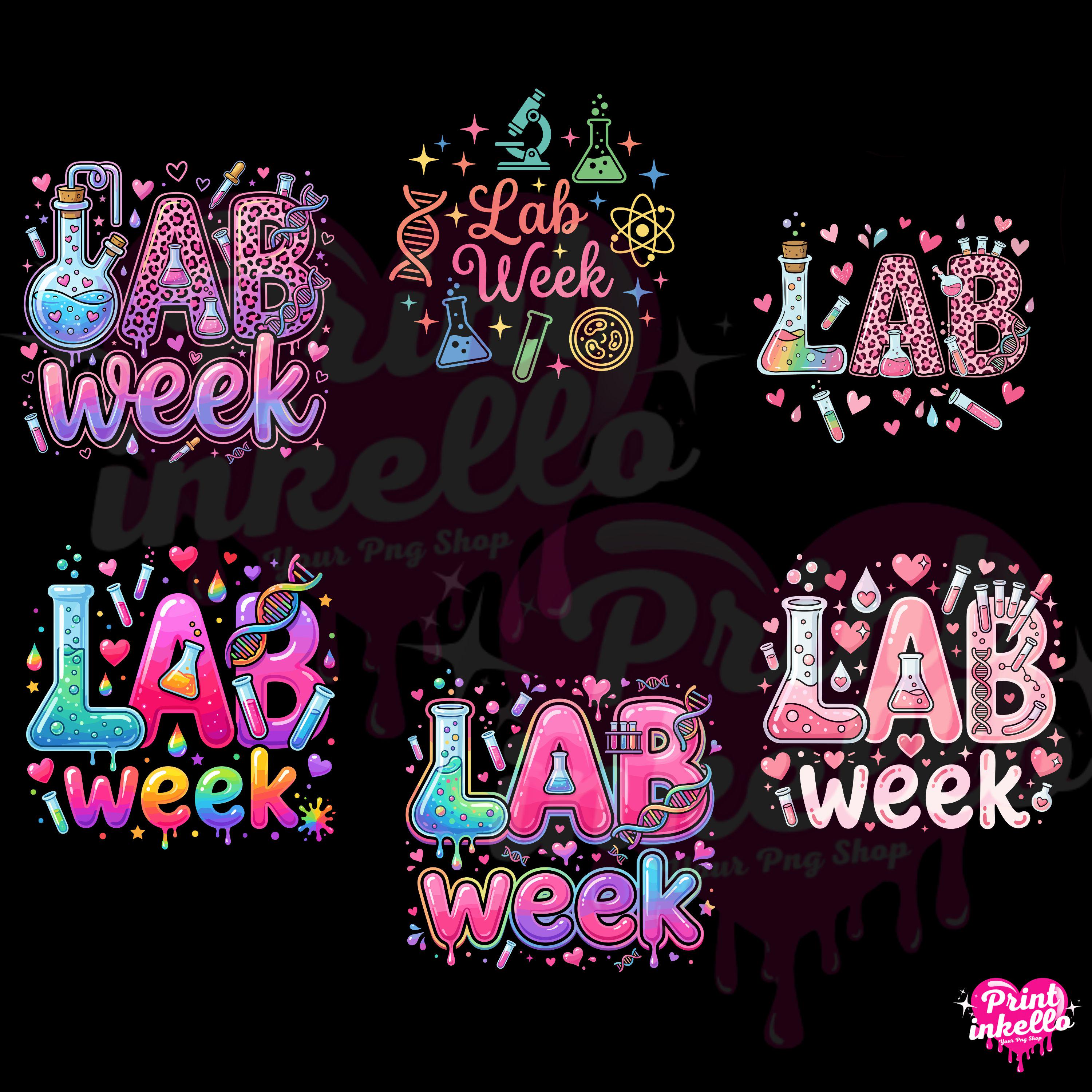 Lab Week Bundle PNG, Medical Lab Tech Clipart, MLT Sublimation Design ...