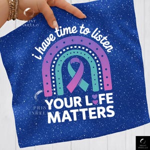 Suicide Png Designs,I Have time To listen Prevention Png, Ribbon Suicide Depression Png, Mental Health Png, Prevention Suicide Awareness Png