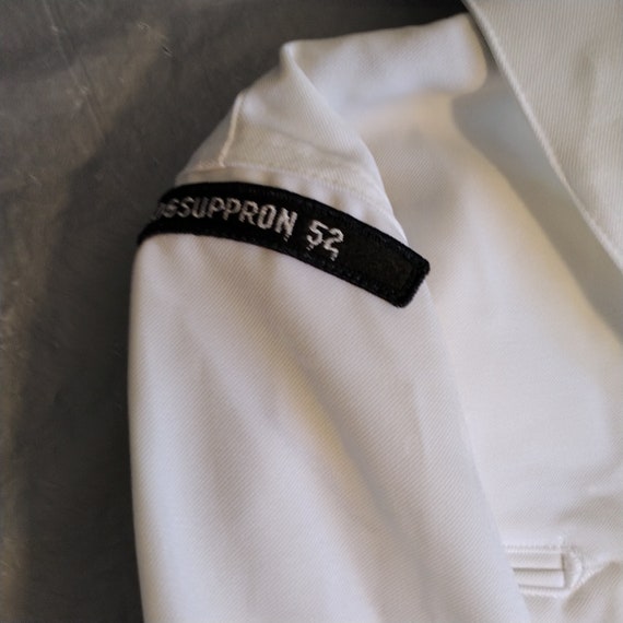 【GW SALE!!!】80s 米軍 海軍 US NAVY 裏ボア 難あり 2pc 80s US Military Navy Womans White Jumper Sailors Shirt