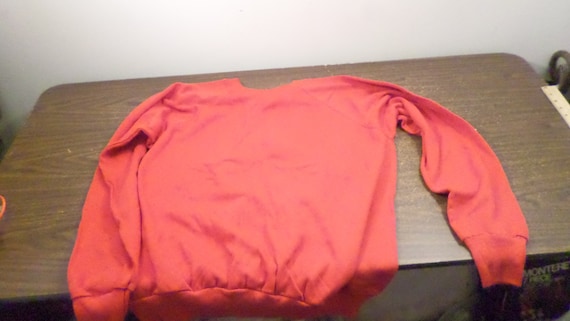 Vintage JE Morgan Red Christmas Sweatshirt Large - image 5