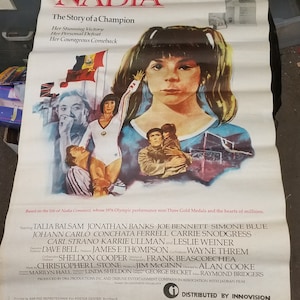 Rare Vintage 1984 NADIA Comaneci Import Movie Poster Germany 26 1/2&quot; X 39 1/2&quot;