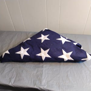 Bandera estadounidense de algodón con 50 estrellas, 60 x 120 pulgadas