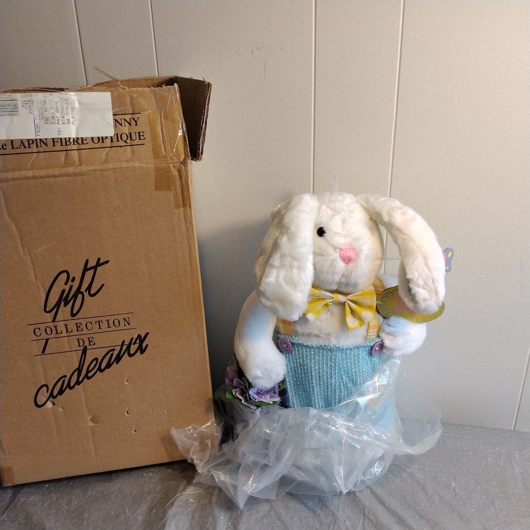 Vintage Avon Fiber Optic Bunny Rabbit Light up Rabbit Spring Etsy