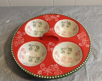 Temp-tations Old World Vivid Floral Measuring Cups, Nesting Set of 4
