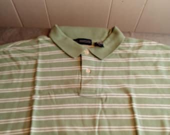Striped LS Polo Shirt - Chestnut Brown