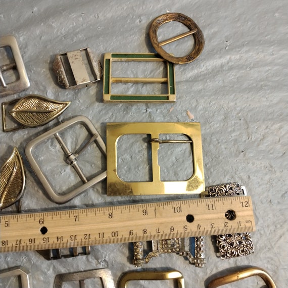 Assorted Lot Vintage Belt Buckles - image 7