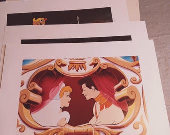 ディズニーシンデレラ版画リトグラフ5枚 - Etsy 日本
