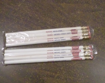 Set of 8 Sealed Vintage Advertising Pencils, Keystone Portland Cement