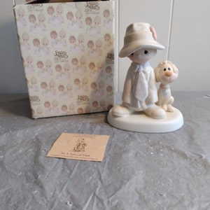 Vintage 1980 Enesco Precious Moments To A Special Dad, 1980s Enesco Precious Moments E-5212