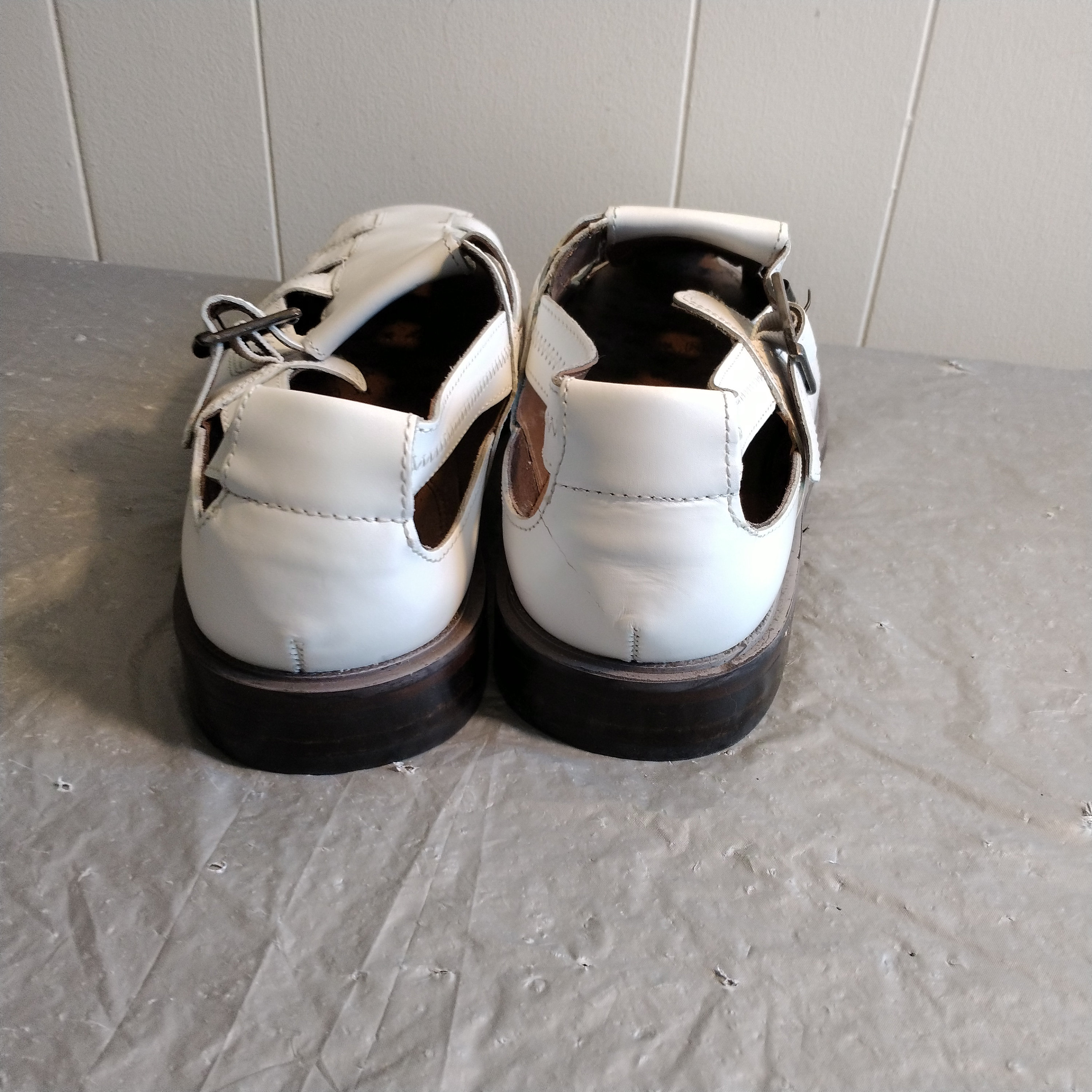 Slightly Used Men Size 12M White Stacy Adams Sandals. Stacy Adams White Sandals for Men | Mercari main image 3