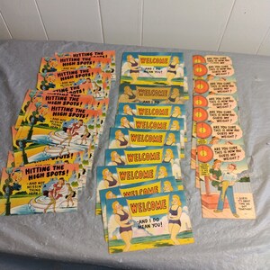 Vintage Comical Postcards, Cartoon Postcards, uncirculated