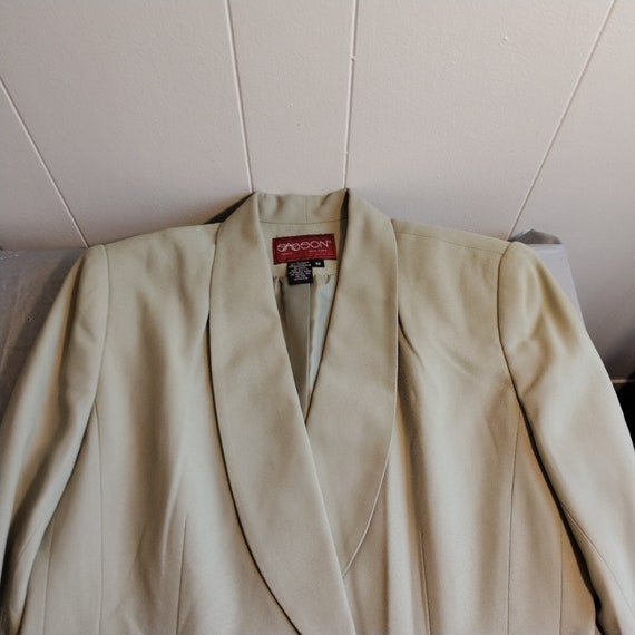 Vintage Sasson Blazer Size 12, Green Blazer - image 2