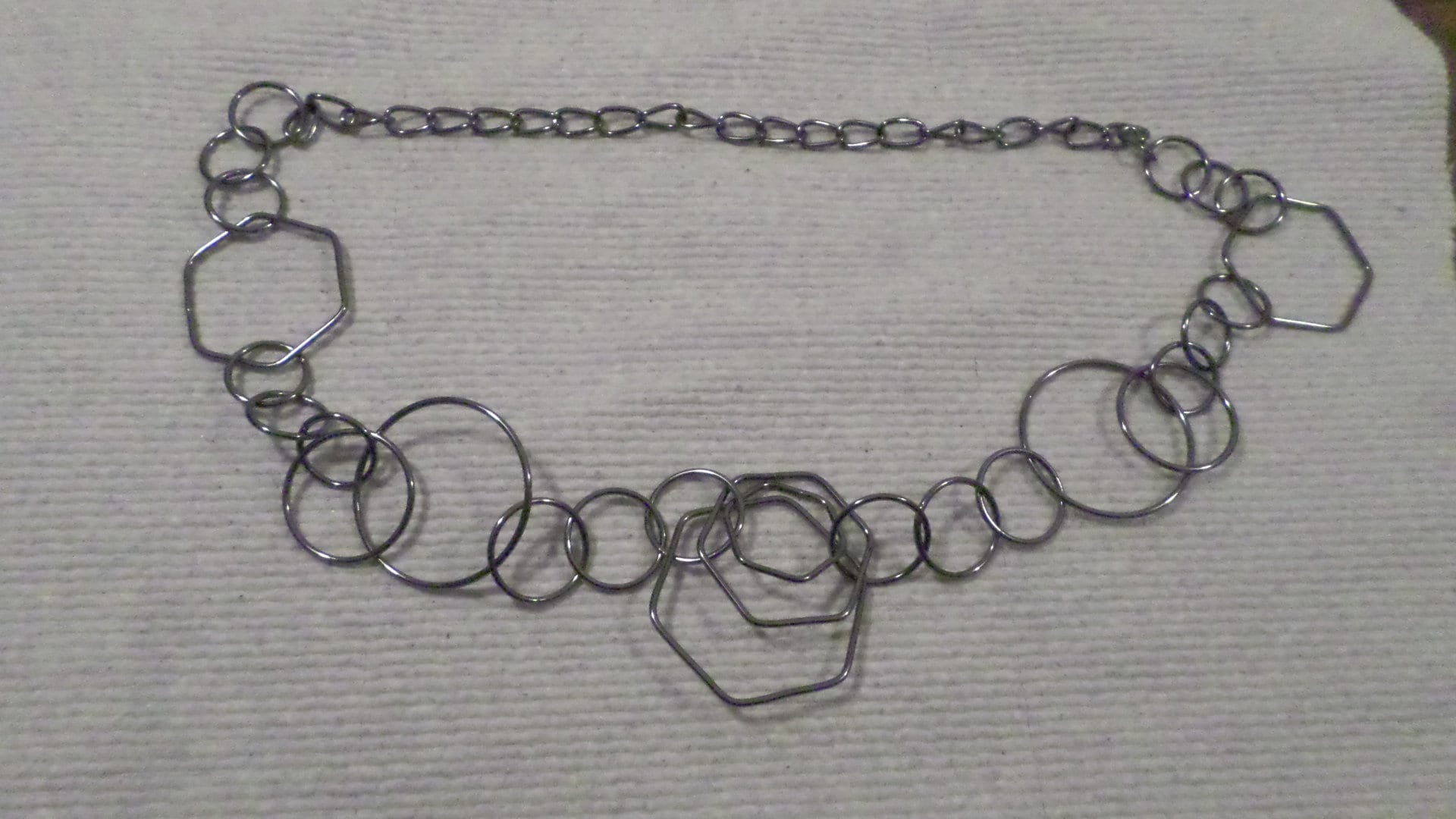 ヴィンテージ ジオメトリック ブラックネックレス 28 インチ - Etsy 日本