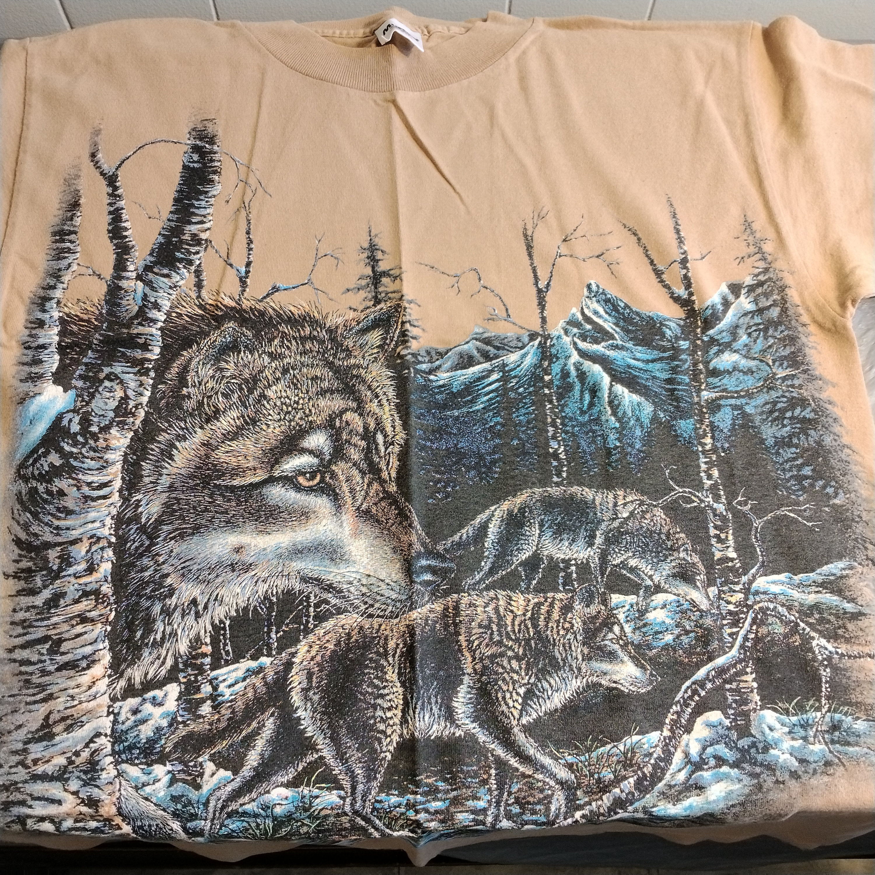 Vintage Stand Out Wolf T Shirt M Murina - Etsy