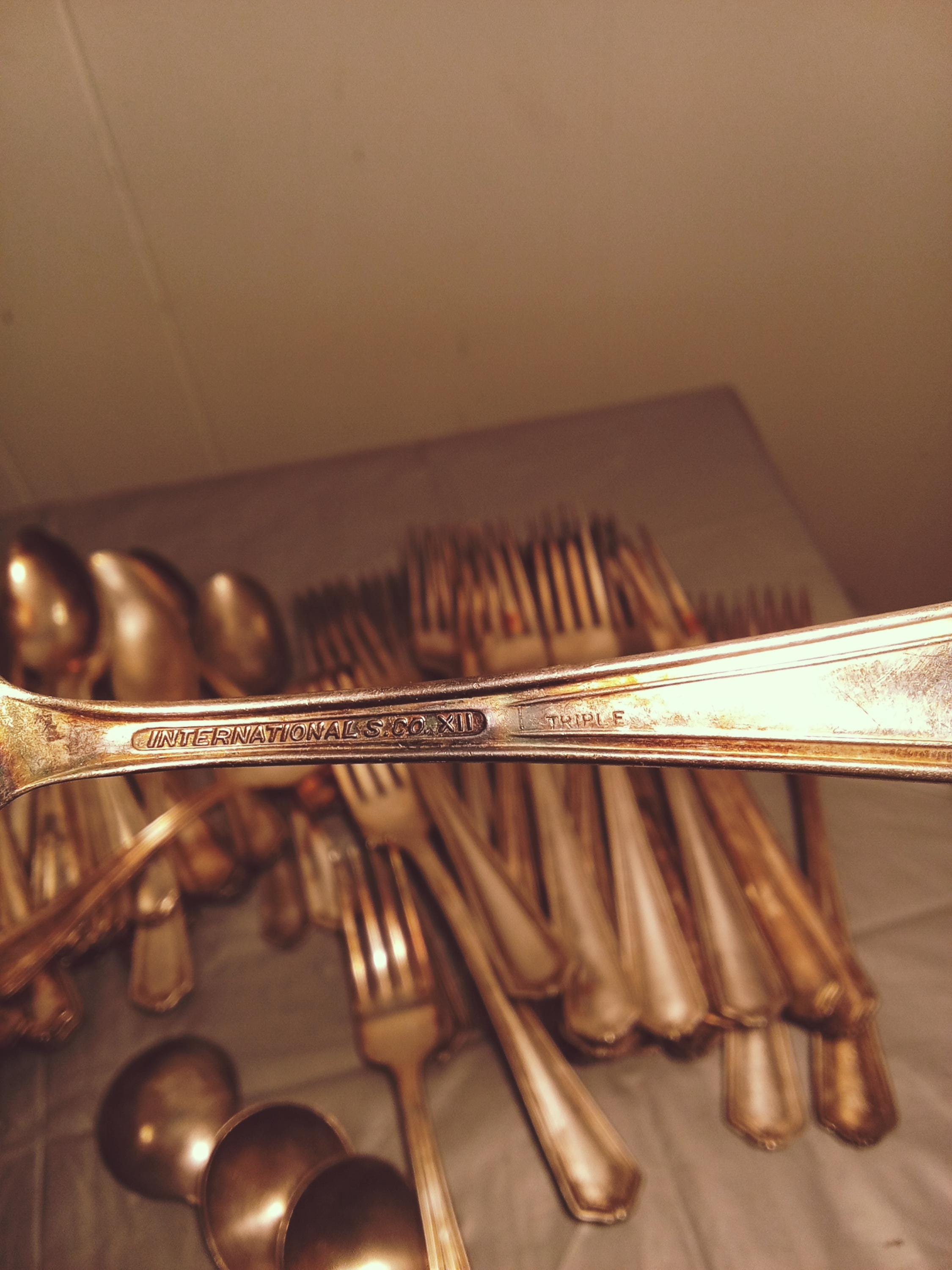 48pc International Silver Co XII Triple Plate Silverware Dinner