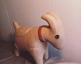 Vintage Otagiri Hand Crafted Porcelain Sheep Lidded Cookie Jar