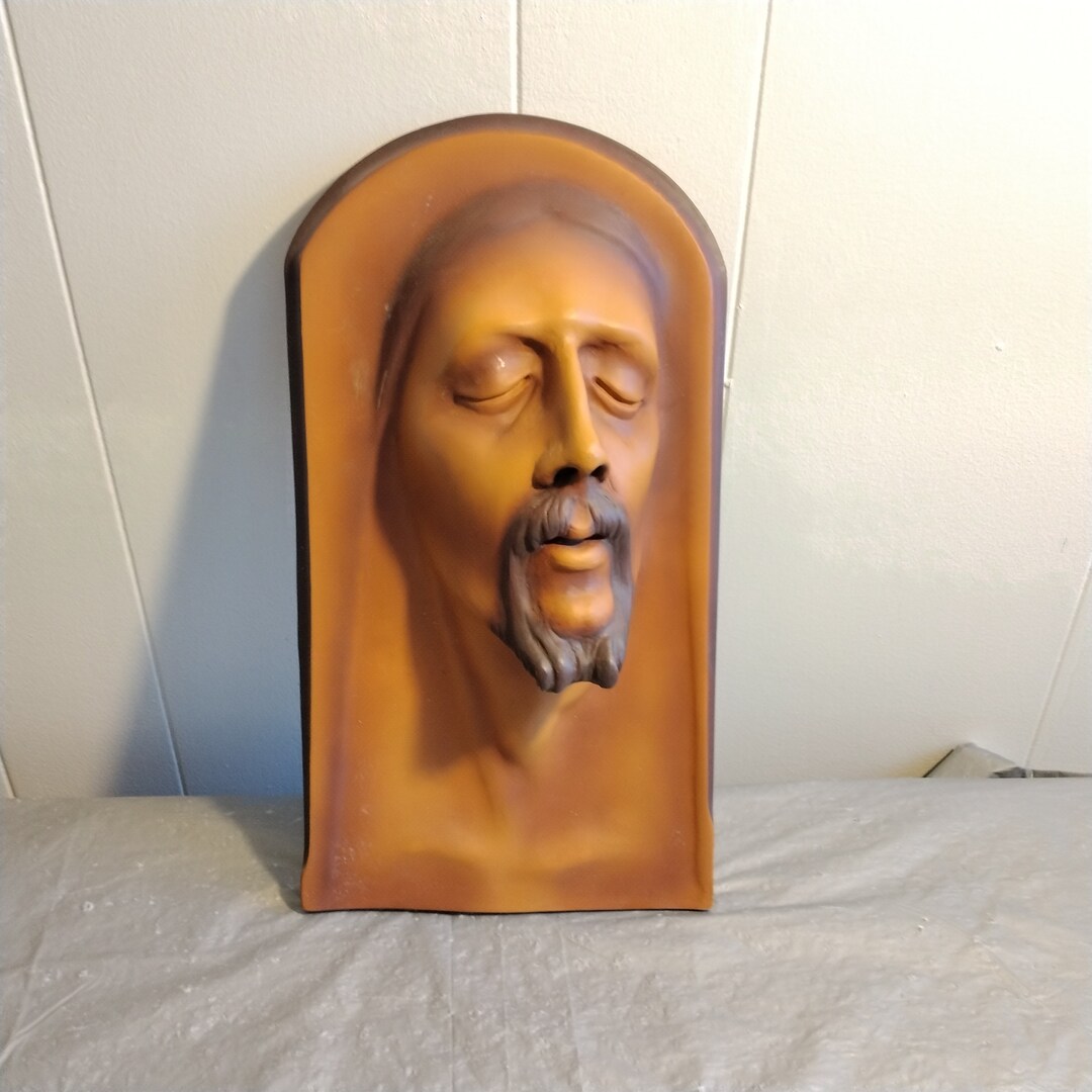 Toscano Ceramic Jesus Figure, 3D Religious Figure Decor Etsy