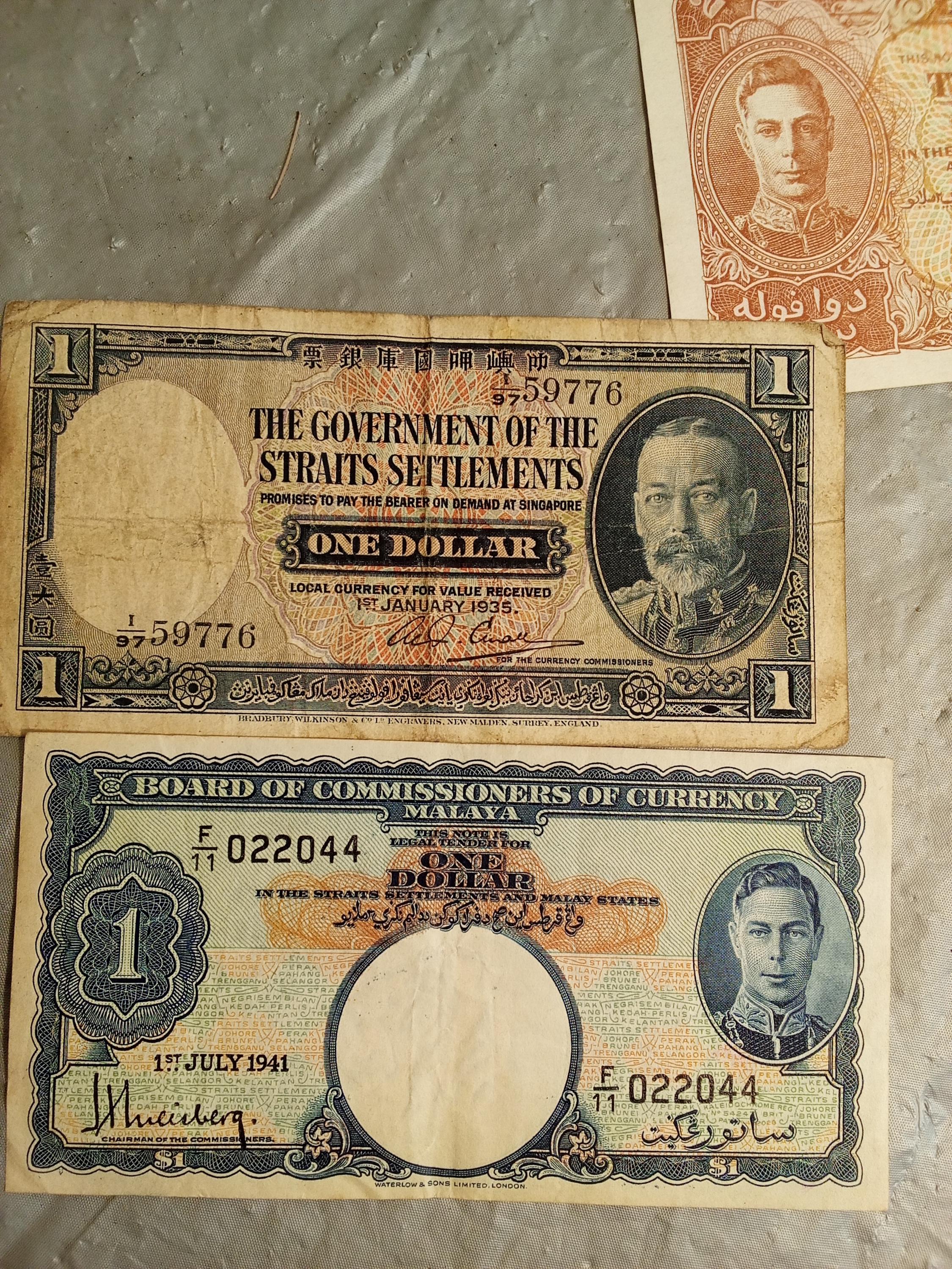 1935年製ヴィンテージ ストレートス和解紙幣、第二次世界大戦時の1930