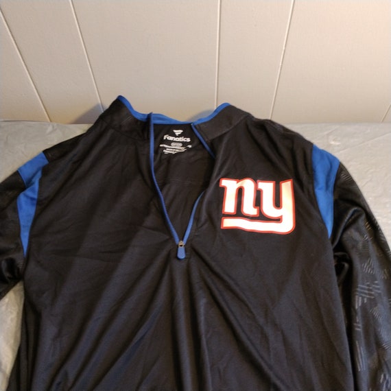 Fanatics NY Giants 1/4 Zip Top, Long Sleeve Sport… - image 1